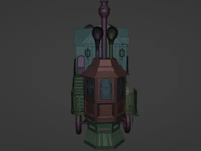 Steam House 3D model