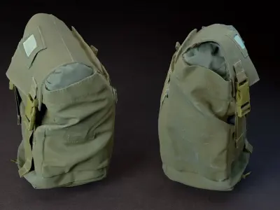Military Mask Bag - photogrammetry 3D model