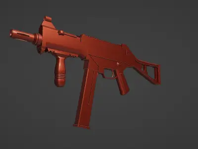 UMP-45 SMG Model Low-poly 3D model