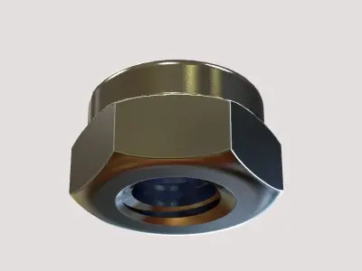 M5 Hexagon Nylon Locking Nuts 3D print model
