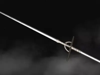 Sword - Dark Fantasy Low-poly 3D model purchase