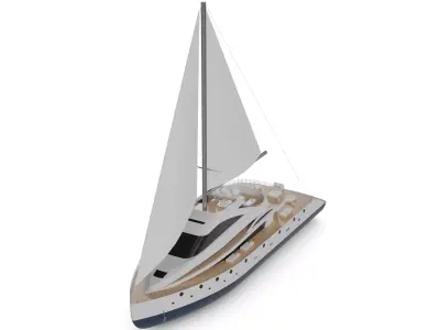 Sailing Yacht 3D model
