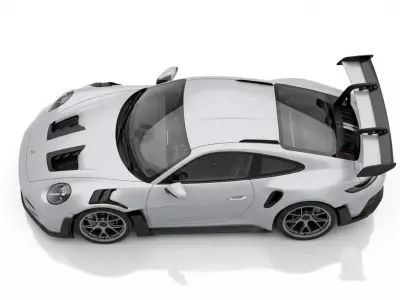 Porsche 911 GT3 RS 992 Ultra Realistic Low-poly 3D model