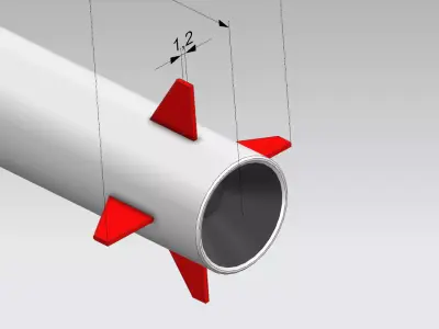 Rocket version 3 3D print model