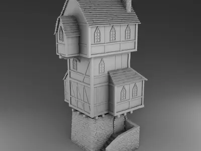 Medieval architecture Set Part 2 3D print model
