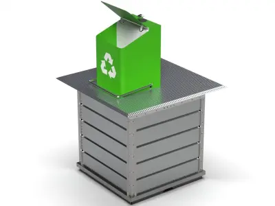 Underground Waste Container 3D model purchase
