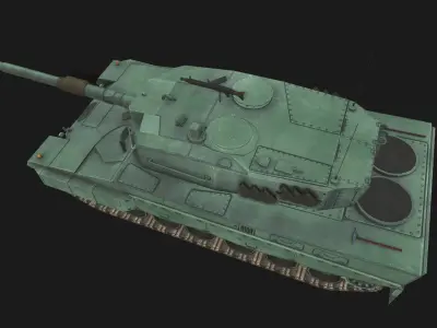 Tank Leopard 1 Low-poly 3D model