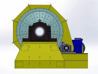 960X3000 mm BALL MILL 3D model