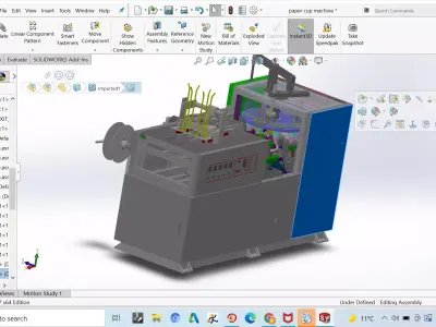 papercup forming machine 3D model