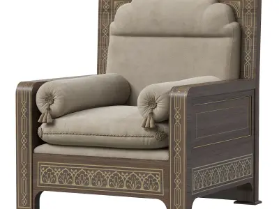 Armchair from arabic 3D model