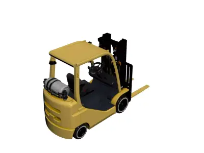 Small Capacity Forklift Compact Warehouse Handling Vehicle 02 3D model