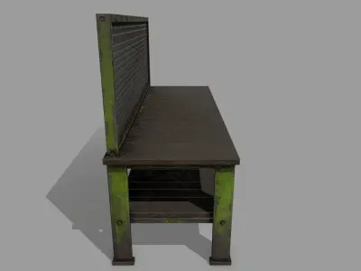 workbench industrial bench Low-poly 3D model purchase