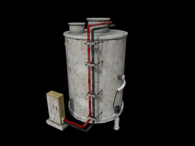 Boiler - PBR - Textured Low-poly 3D model