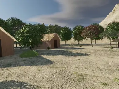 Serene Village Retreat 3D model