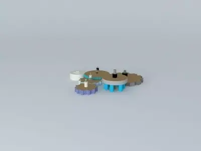 Seven Wheels 3D model