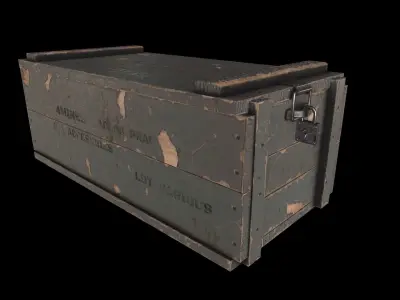 Army Crate 2 Low-poly 3D model