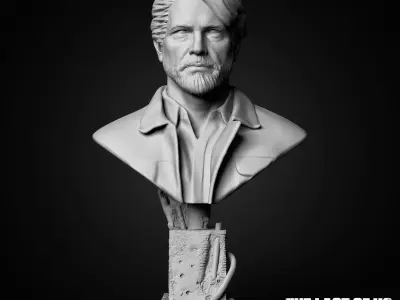 Joel bust from The Last Of Us Part II 3D print model 3D print model