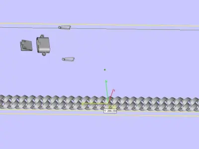 Very unique trendy Cuban chain 3D print model