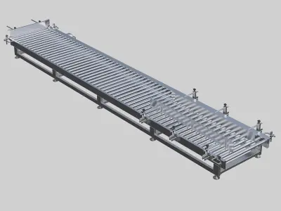 Roller conveyor 3D model order