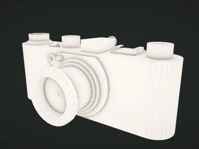 Game Ready - Leica Vintage Camera Low-poly 3D model