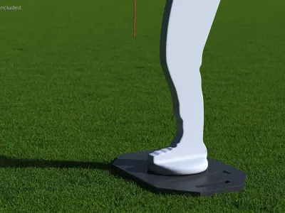 Baseball Pitching Dummy 3D model
