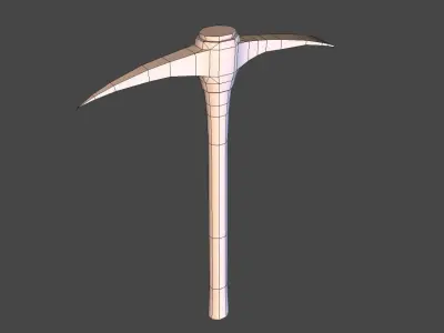 Pickaxe two axes Low-poly 3D model purchase