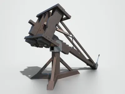 MEDIEVAL Ballista and Catapult 3D Model Pack
