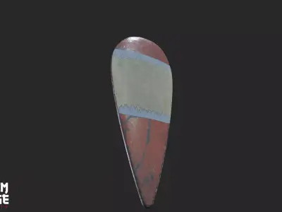 Medieval Kite Shield Low-poly 3D model purchase