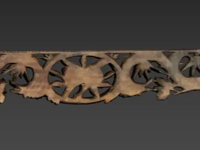 Wooden carving 3D model