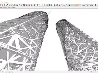 Sketchup Office building Q2 3D model