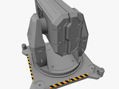 Sci-fi Rocket Launcher 3d Model 3D model