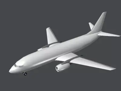 Airbus boeing - boeing Low-poly 3D model