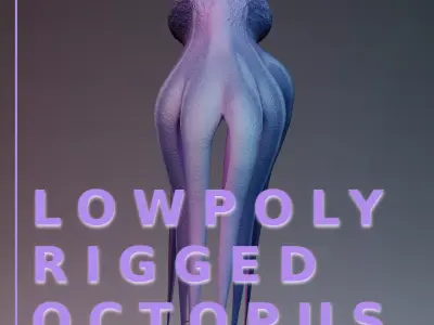 Octopus Low-poly 3D model buy