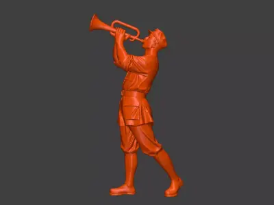 Military sculpture warrior  military battle war hero  soldier 3D print model