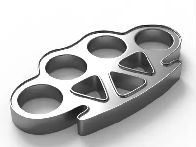 Brass Knuckles 3D model buy