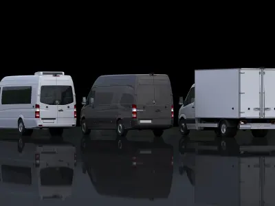 MB Sprinter- Bus- Panel Van -Ref 3D Model Pack