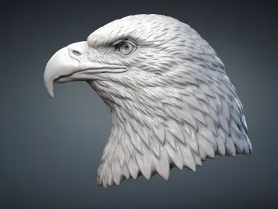  Bald Eagle Head Sculpture 