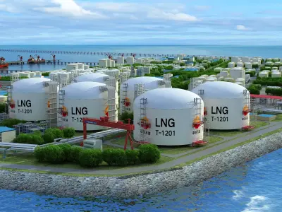Yangkou Port Energy Port  Offshore Industrial Zone 3D model