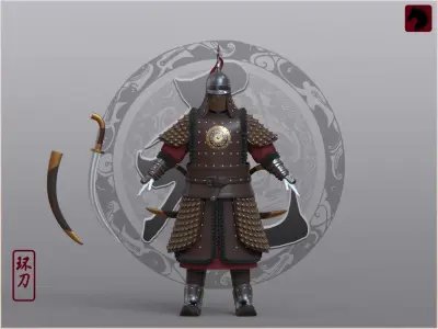 10-Ancient Chinese Armor-Yuan dynasty 3D model