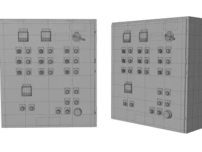 3D Control Panel Bundle Pack Part 2 Game Ready 3D model