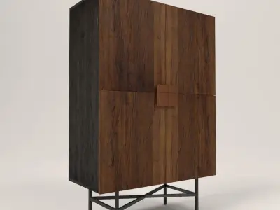 Notto cabinet Low-poly 3D model