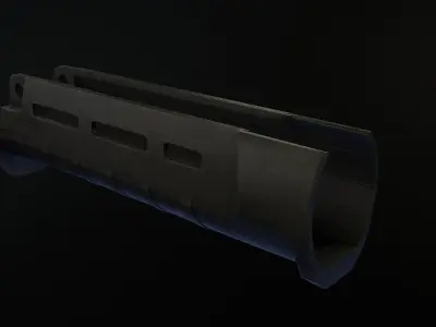 Magpul SL Hand Guard for MP5 Low-poly 3D model