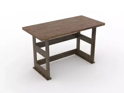 work bench Low-poly 3D model purchase