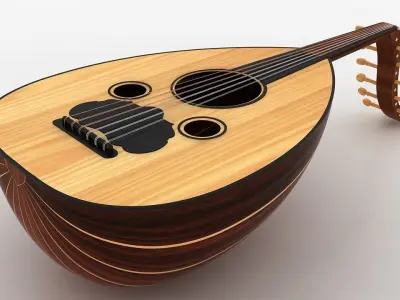 Arabic Oud instrument 3D model 3D model
