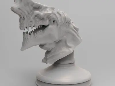 Dragon Bust 3D model buy