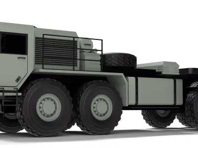 MIM 104 Patriot Air Defense Missile System HEMTT Truck 3D model