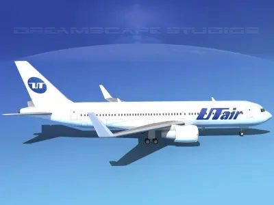 Boeing 767-300 UTair Aviation 3D model
