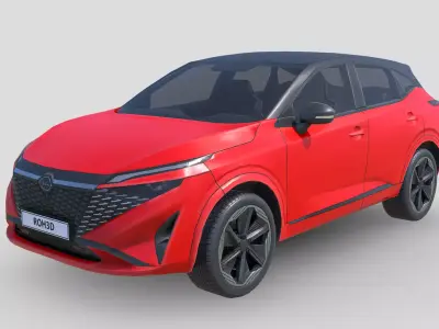 Low Poly Car - Nissan Qashqai 2025 Low-poly 3D model