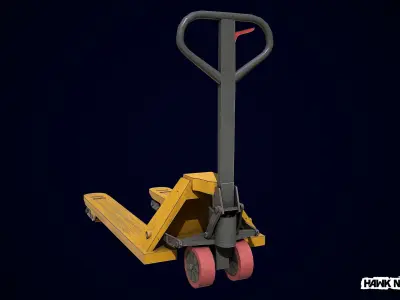 Hand Pallet Truck Low-poly 3D model