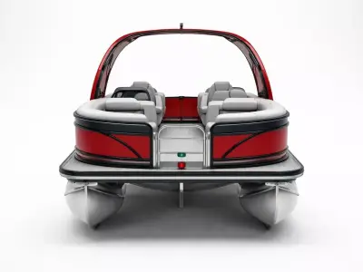Luxury Performance Pontoon High End Recreational Watercraft 3D model